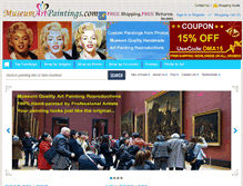 Tablet Screenshot of museumartpaintings.com